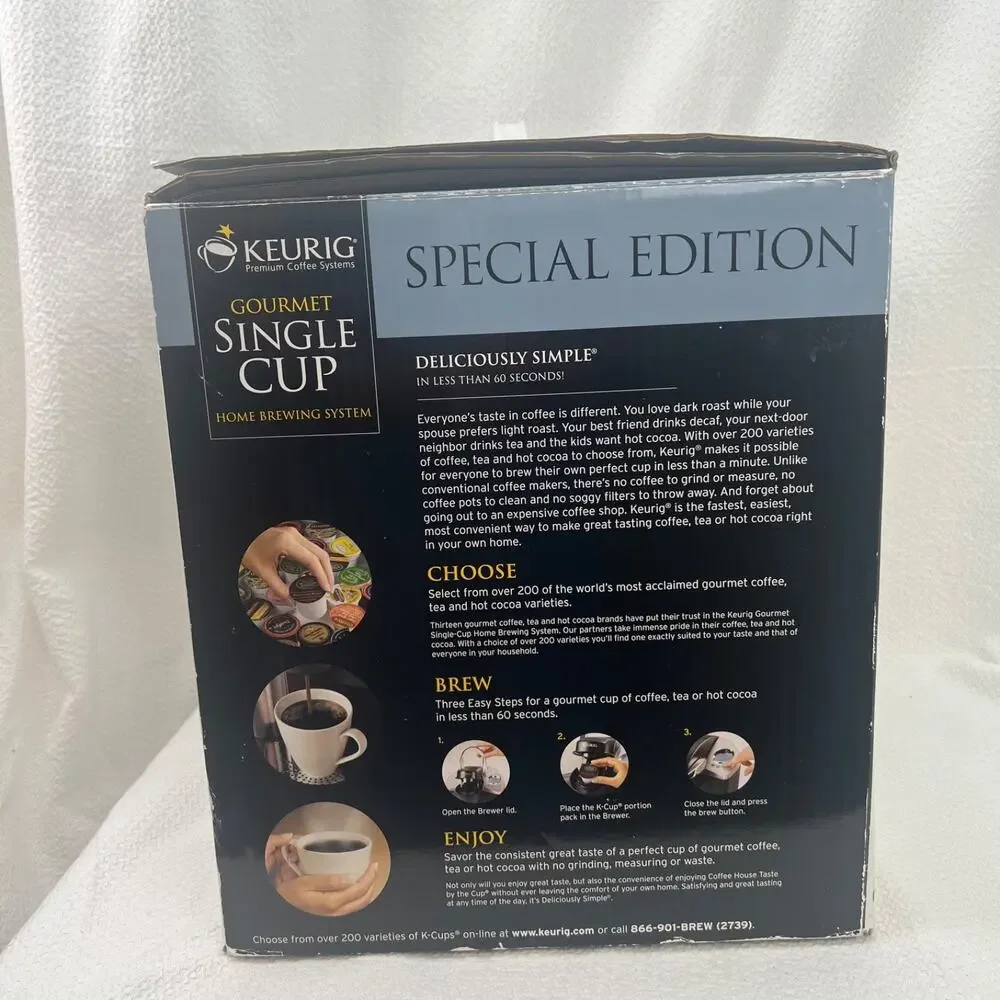 Keurig B60 Programmable K-Cup Coffee Maker Silver Black Tested Works